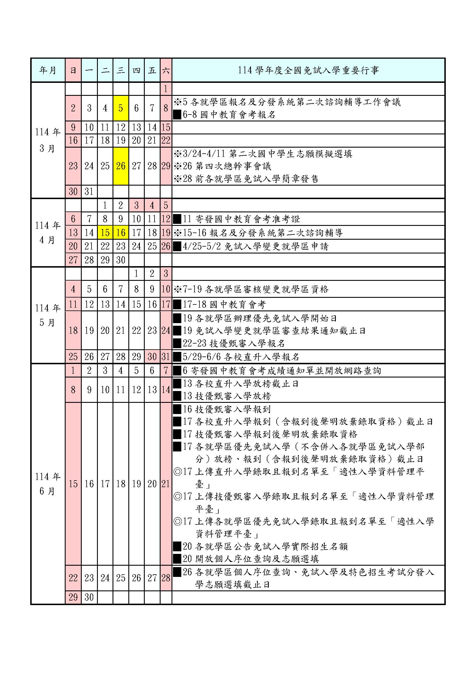114學年度全國高級中等學校免試入學委員會行事曆_頁面_2