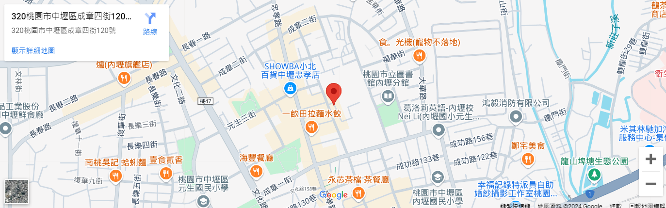 內壢高中地圖